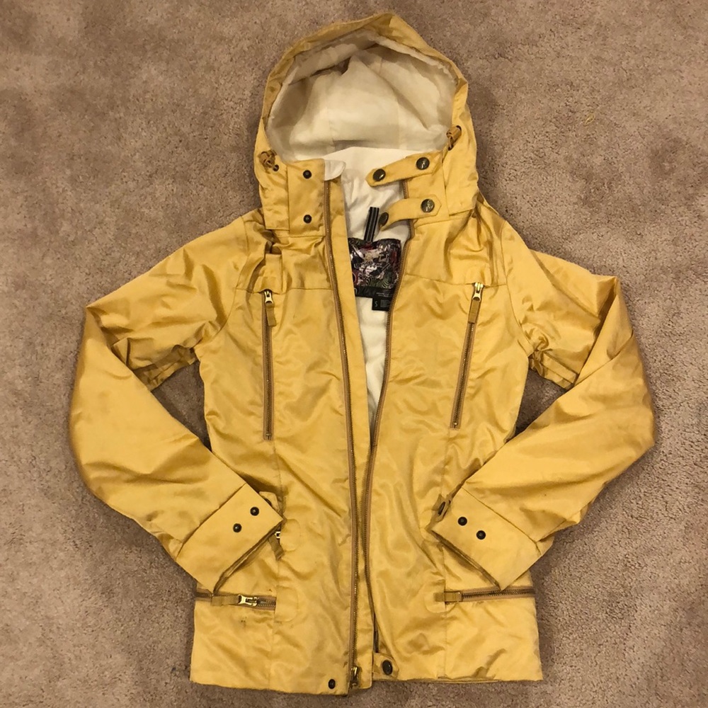Gold womens snowboard/ski jacket